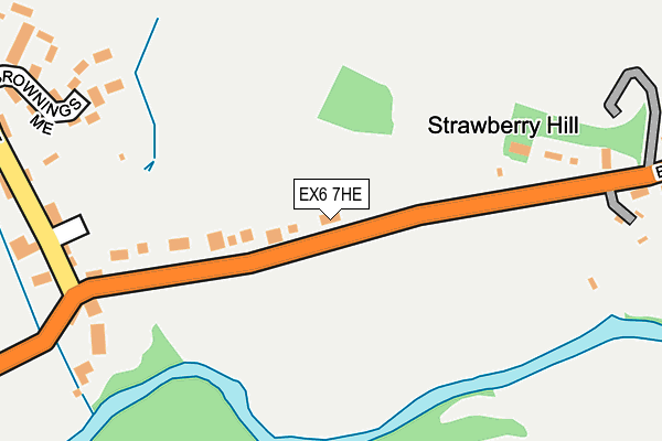 EX6 7HE map - OS OpenMap – Local (Ordnance Survey)