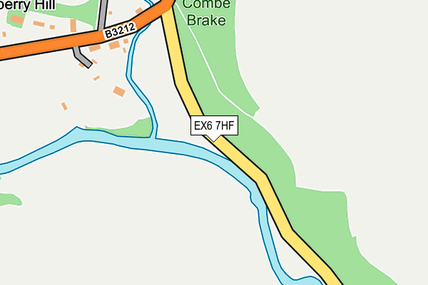 EX6 7HF map - OS OpenMap – Local (Ordnance Survey)