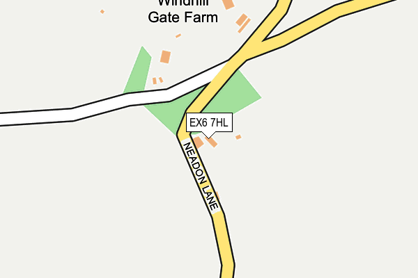 EX6 7HL map - OS OpenMap – Local (Ordnance Survey)