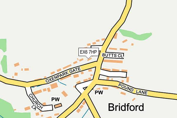 EX6 7HP map - OS OpenMap – Local (Ordnance Survey)