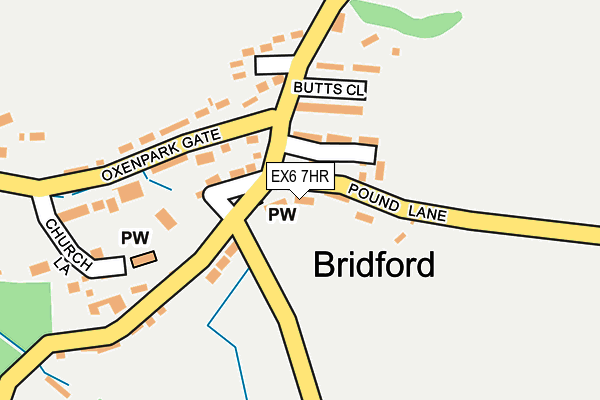 EX6 7HR map - OS OpenMap – Local (Ordnance Survey)