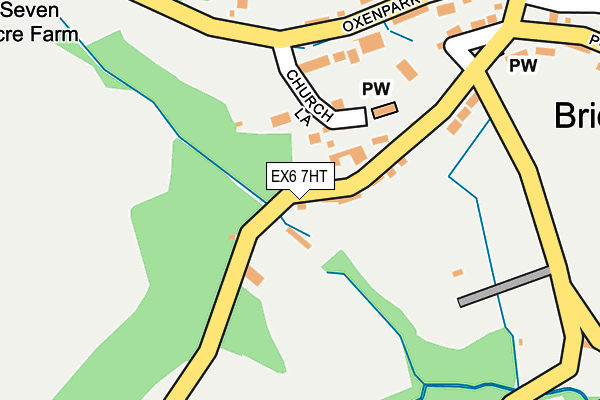 EX6 7HT map - OS OpenMap – Local (Ordnance Survey)