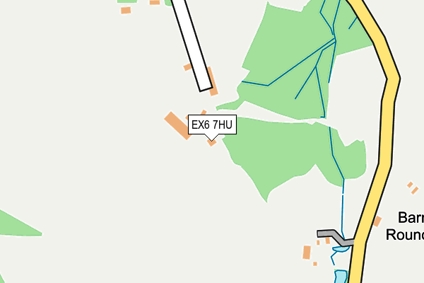 EX6 7HU map - OS OpenMap – Local (Ordnance Survey)