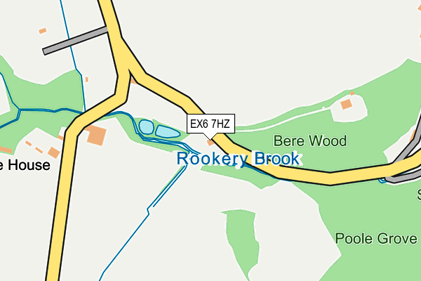 EX6 7HZ map - OS OpenMap – Local (Ordnance Survey)