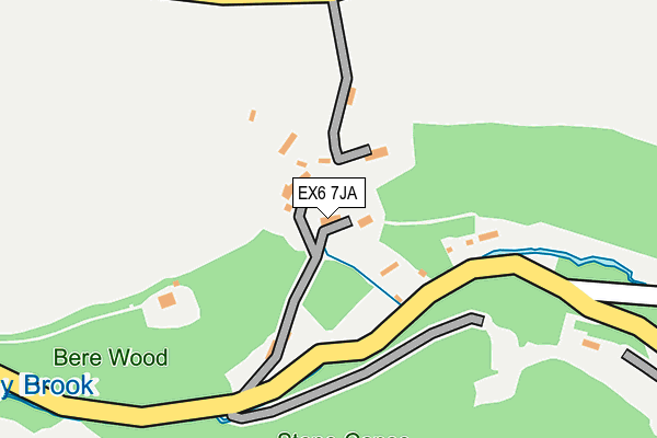 EX6 7JA map - OS OpenMap – Local (Ordnance Survey)