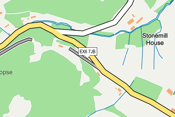 EX6 7JB map - OS OpenMap – Local (Ordnance Survey)