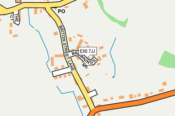 EX6 7JJ map - OS OpenMap – Local (Ordnance Survey)