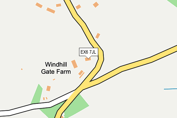 EX6 7JL map - OS OpenMap – Local (Ordnance Survey)