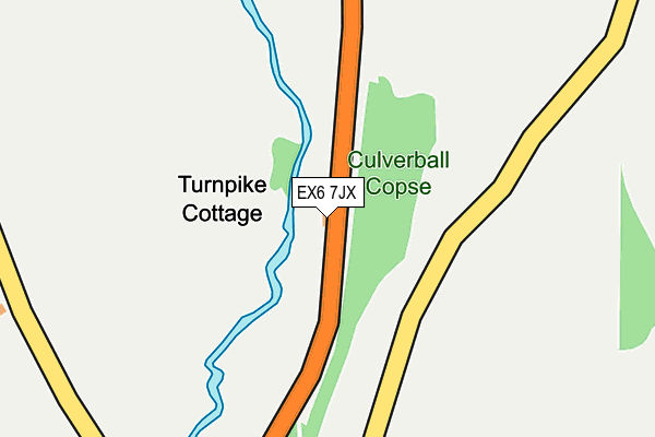 EX6 7JX map - OS OpenMap – Local (Ordnance Survey)