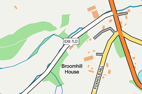 EX6 7LD map - OS OpenMap – Local (Ordnance Survey)