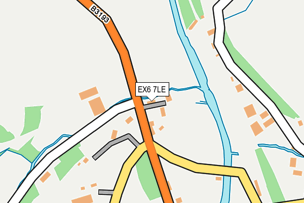 EX6 7LE map - OS OpenMap – Local (Ordnance Survey)