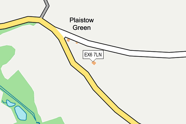 EX6 7LN map - OS OpenMap – Local (Ordnance Survey)