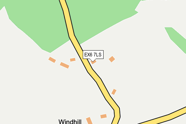 EX6 7LS map - OS OpenMap – Local (Ordnance Survey)