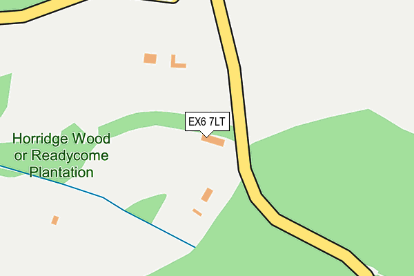 EX6 7LT map - OS OpenMap – Local (Ordnance Survey)