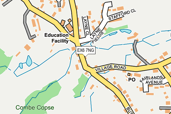 EX6 7NG map - OS OpenMap – Local (Ordnance Survey)