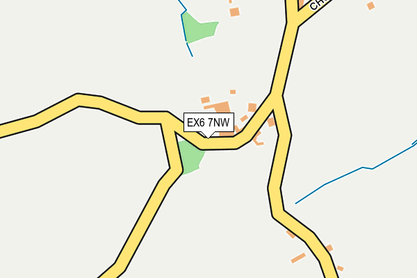 EX6 7NW map - OS OpenMap – Local (Ordnance Survey)