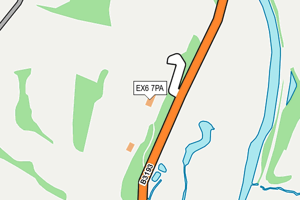 EX6 7PA map - OS OpenMap – Local (Ordnance Survey)