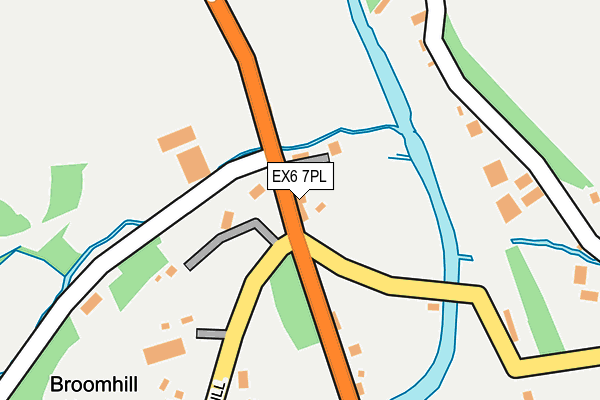 EX6 7PL map - OS OpenMap – Local (Ordnance Survey)