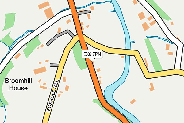 EX6 7PN map - OS OpenMap – Local (Ordnance Survey)