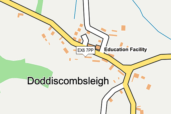 EX6 7PP map - OS OpenMap – Local (Ordnance Survey)