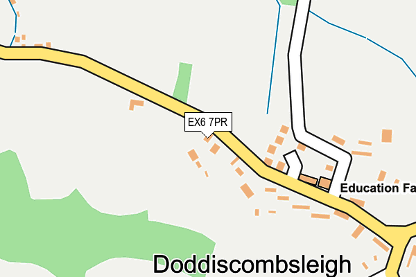 EX6 7PR map - OS OpenMap – Local (Ordnance Survey)