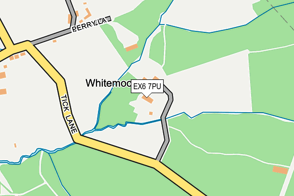 EX6 7PU map - OS OpenMap – Local (Ordnance Survey)