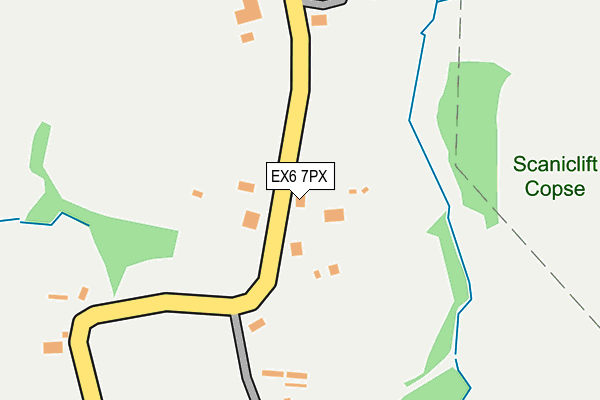 EX6 7PX map - OS OpenMap – Local (Ordnance Survey)
