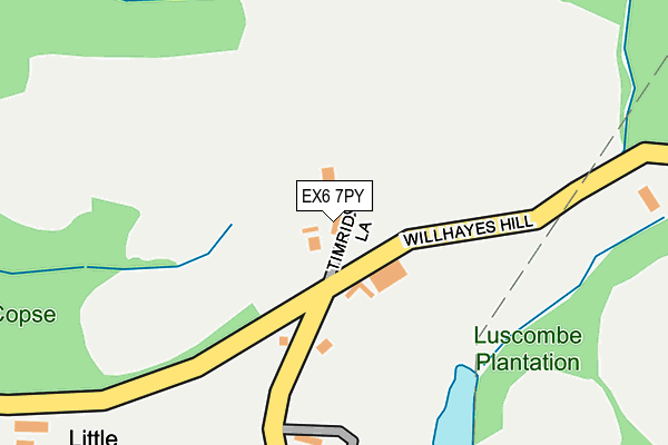 EX6 7PY map - OS OpenMap – Local (Ordnance Survey)