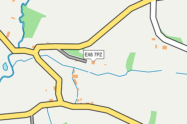 EX6 7PZ map - OS OpenMap – Local (Ordnance Survey)