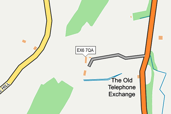 EX6 7QA map - OS OpenMap – Local (Ordnance Survey)