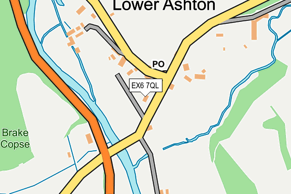 EX6 7QL map - OS OpenMap – Local (Ordnance Survey)