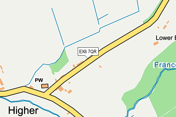 EX6 7QR map - OS OpenMap – Local (Ordnance Survey)