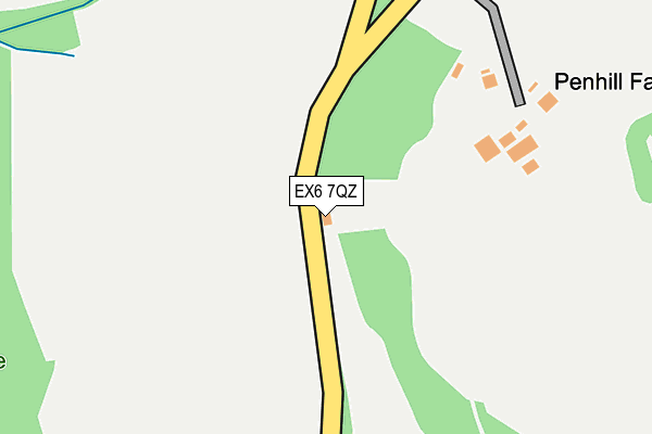 EX6 7QZ map - OS OpenMap – Local (Ordnance Survey)