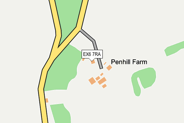 EX6 7RA map - OS OpenMap – Local (Ordnance Survey)