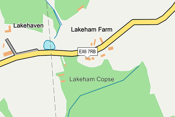 EX6 7RB map - OS OpenMap – Local (Ordnance Survey)