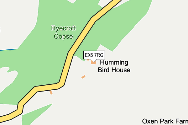 EX6 7RG map - OS OpenMap – Local (Ordnance Survey)