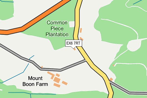 EX6 7RT map - OS OpenMap – Local (Ordnance Survey)