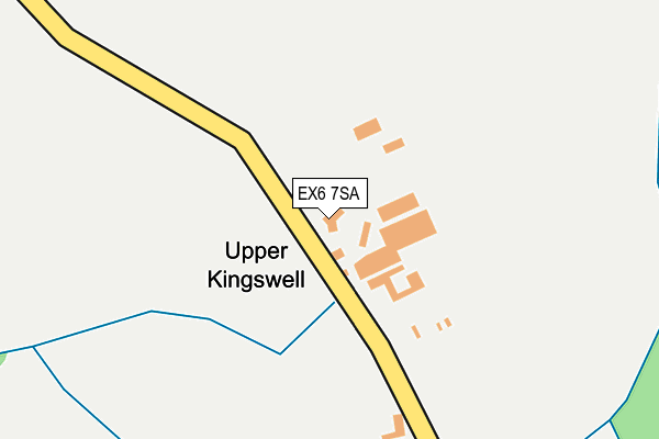 EX6 7SA map - OS OpenMap – Local (Ordnance Survey)