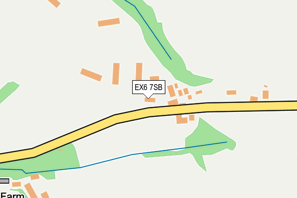 EX6 7SB map - OS OpenMap – Local (Ordnance Survey)