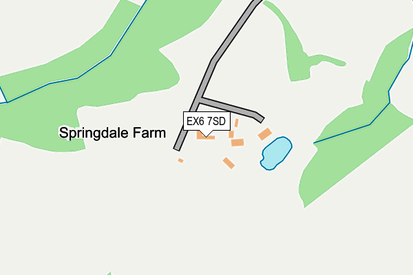 EX6 7SD map - OS OpenMap – Local (Ordnance Survey)