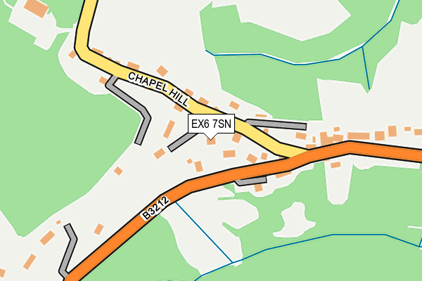 EX6 7SN map - OS OpenMap – Local (Ordnance Survey)