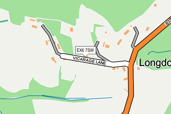 EX6 7SW map - OS OpenMap – Local (Ordnance Survey)