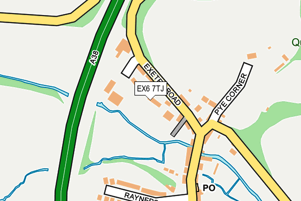 EX6 7TJ map - OS OpenMap – Local (Ordnance Survey)