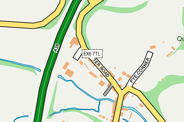 EX6 7TL map - OS OpenMap – Local (Ordnance Survey)