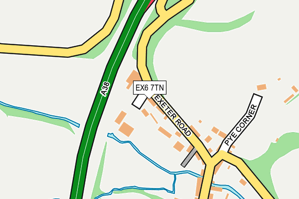 EX6 7TN map - OS OpenMap – Local (Ordnance Survey)