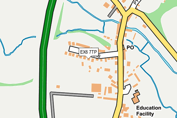 EX6 7TP map - OS OpenMap – Local (Ordnance Survey)