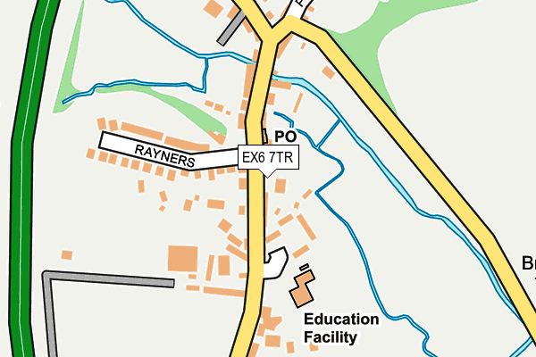 EX6 7TR map - OS OpenMap – Local (Ordnance Survey)