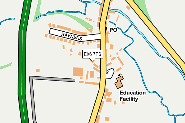 EX6 7TS map - OS OpenMap – Local (Ordnance Survey)