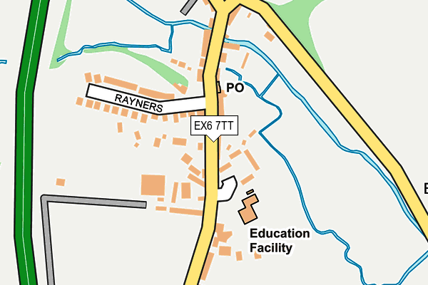 EX6 7TT map - OS OpenMap – Local (Ordnance Survey)