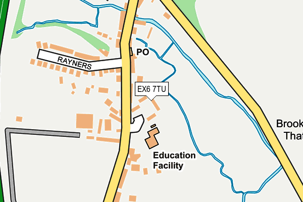 EX6 7TU map - OS OpenMap – Local (Ordnance Survey)